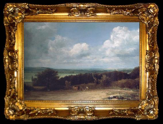 framed  John Constable A ploughing scene in Suffolk, ta009-2